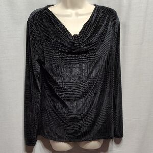 Talbots Classic Black Blouse